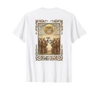 Pez Divino Ofreciendo Humor Medieval Cat Kingdom Camiseta