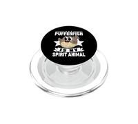 Pez Globo es mi espíritu Animal Kawaii Dibujos Animados Peces Globo PopSockets PopGrip para MagSafe