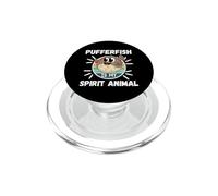 Pez Globo es mi espíritu Animal Kawaii Dibujos Animados Peces Globo PopSockets PopGrip para MagSafe