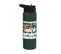 Pez globo es mi espíritu animal kawaii dibujos animados peces globo Stainless Steel Insulated Water Bottle