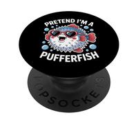 Pez Globo fingir pez Globo Divertido PopSockets PopGrip Adhesivo