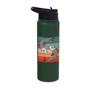 Pez Koi Carpa Koi Japonesa Pez Nishikigoi Japón Otaku Stainless Steel Insulated Water Bottle
