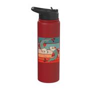 Pez Koi Carpa Koi Japonesa Pez Nishikigoi Japón Otaku Stainless Steel Insulated Water Bottle