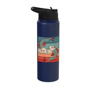 Pez Koi Carpa Koi Japonesa Pez Nishikigoi Japón Otaku Stainless Steel Insulated Water Bottle