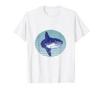 Pez Luna Mola Mola Pez Luna Pez Luna Mar Vive Buceo Océano Camiseta gráfica económica, Hombre, Blanco, L
