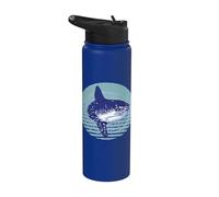 Pez Luna Mola Mola Pez Luna Pez Luna Mar Vive Buceo Océano Stainless Steel Insulated Water Bottle