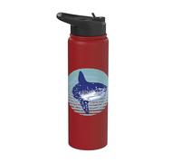 Pez Luna Mola Mola Pez Luna Pez Luna Mar Vive Buceo Océano Stainless Steel Insulated Water Bottle
