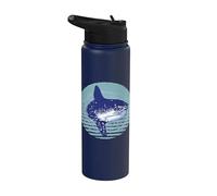 Pez Luna Mola Mola Pez Luna Pez Luna Mar Vive Buceo Océano Stainless Steel Insulated Water Bottle
