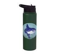 Pez Luna Mola Mola Pez Luna Pez Luna Mar Vive Buceo Océano Stainless Steel Insulated Water Bottle