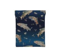 Pez Nadando en Polar ombré, Squeeze Top Wallet Bolsa de Almacenamiento para Mujer Monedero pequeño Bolsa de Cambio