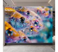 Pez Papel Pintado, Animal No Tejido Papel Tapiz Grande, Mate Grueso Fotomurales Murales para Dormitorio Hotel TV Fondo Pared Dormitorio Sala de Estar 150 x 105 CM