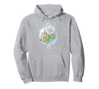 Pez payaso Anemonefish Burbujas Agua Frutiger Aero Y2K Estilo Sudadera con Capucha