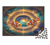 Pez Payaso Puzzle de 1000 Piezas Papel para Adultos Arte Galaxia Misteriosa Puzzle para Toda la Familia Relajación Regalo Hogar 52x38cm/1000pcs