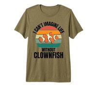 Pez Payaso Retro Lindo I Can't Imagine Life Without Clownfish Camiseta Premium