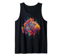 Pez Piedra Colorido Camiseta sin Mangas