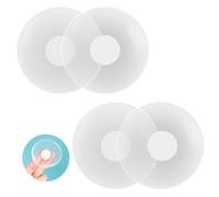 Pezoneras adhesivas invisibles,2 pares de fundas de chupete reutilizables transparentes pezoneras silicona Autoadhesivo pegatinas sujetador pecho reutilizables para vestidos de fiesta de damas (8cm)