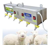 Pezones automáticos de alimentación de animales para lechones, corderos y terneros con simulación de sonido, 6 pezones incluidos para una nutrición eficiente del ganado