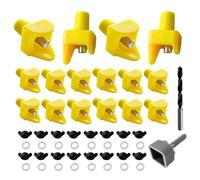 Pezones de pollo - de pollo Waterer, aves de corral automático Sin alimentador de agua de pollo para dispersión con punta de perforación, pezones de pollo horizontales para otras codornices a a