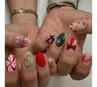 Pezones fraudulentos reciclables de plástico ABS para vacaciones de invierno, plan mate con copo de nieve, arco torcido, forma elipsoidal corta para fiestas y disfraces, pezuñas mate persistentes