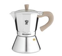 Pezzetti BELLEXPRESS - Cafetera de aluminio, 6 tazas, color gris