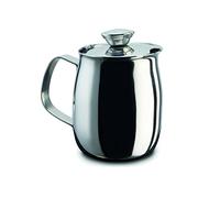 PEZZETTI, Lechera de acero inoxidable, jarra de leche de acero, con tapa, 6 tazas