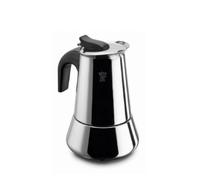 Pezzetti STEELEXPRESS - Cafetera de acero inoxidable, 4 tazas