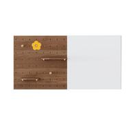 PFCDZDU Panel Perforado Combinación Kit Pared, Organizador De Pared con Ganchos Y Estante De Almacenamiento, Combinación Ajustable para Guardar Herramientas(marrón,150x60cm)