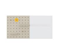 PFCDZDU Panel Perforado Combinación Kit Pared, Organizador De Pared con Ganchos Y Estante De Almacenamiento, Combinación Ajustable para Guardar Herramientas(Beige,120x60cm)