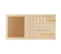 PFCDZDU Paneles Organizadores Tablero Perforado, Organizador De Pared Perforado con Estantes Ajustables, Kit De Tablero Perforado De Alta Resistencia(Beige,80x40cm)