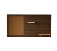 PFCDZDU Paneles Organizadores Tablero Perforado, Organizador De Pared Perforado con Estantes Ajustables, Kit De Tablero Perforado De Alta Resistencia(marrón,80x40cm)
