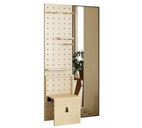 PFCDZDU Tablero Perforado para Exhibición Montaje En Pared, Organizador para Colgar Cuadros, Kit De Panel De Diseño Multifuncional para Sala De Manualidades(Blanco)