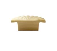 PFCFPNMTGV Armario y mueble de estilo nórdico con tiradores hoja arce latón vintage lujo Tirador de puerta de armario(B-copper-32mm)