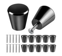 PFCFPNMTGV Manijas redondas for muebles, pomos for armarios, tiradores for cajones y gabinetes, for, accesorios de cocina, herrajes Tirador de puerta de armario(Noir,8PCS)