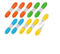 PFCFPNMTGV Soportes de acero inoxidable for mazorcas maíz, tenedores for barbacoa, brochetas, fiestas cocina, camping, herramienta entrelazada Accesorios para barbacoa(Blu)