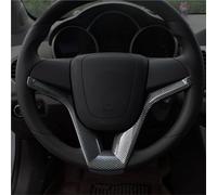 Pfdwmdoi Coche Interior Embellecedor de Volante Interior Cromado ABS para Chevrolet para Cruze Sedan Hatchback 2009 2010 2011 2012 2013 2014 Moldura de Coche(Carbon Black)