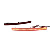 Pfdwmdoi Lámpara Reflectora Parachoques Para Chevrolet para Corvette C7 2014 2015 2016 2017 2018 2019 2 piezas reflector LED parachoques trasero luz antiniebla de freno trasera(2Piece RED LENS)