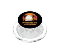 Pfeiffer Beach Big Sur California, Vintage, Puesta de Sol Retro PopSockets PopGrip para MagSafe