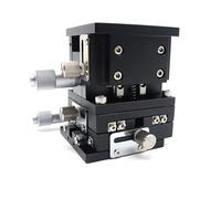 Pfeilzieher Mesa Deslizante XYZ de 90 x 90 mm LD90-LM-2 con Plataforma de Desplazamiento Manual y Plataforma Lineal. Guía Transversal Doble XYZ Deslizante.