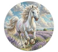 Pferd 1000p Rompecabezas Redondo Adultos-Niños Los animaless Haustiers Cute Circular Puzzle Niños: Impossible Regalos Habilidad Familiar 1000pcs (67.5x67.5cm)