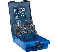 Pferd 26551 5 piezas rígida corte carburo Bur Set con carcasa de plástico, 1/4 "vástago