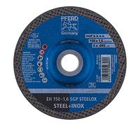 PFERD 63174 Rueda de corte central deprimida, tipo 27, óxido de aluminio A, 6" de diámetro x .045" de grosor, 7/8" de calibre, 10200 RPM máximo (Pack de 25)