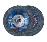 Pferd 67212 polifan Zirkon Curve Radial Tipo Flap disco, Zirconia alúmina, 4 - 1/2 "de diámetro, 5/8 - 11 hilo, 13300 RPM, 40 Grano