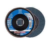 PFERD Disco de abanico Polifan Power 10 unidades, 125 mm, Z60, X-Lock (22,23 mm), SG Steelox 67786126 - para máxima eficiencia gracias a la descomposición agresiva.