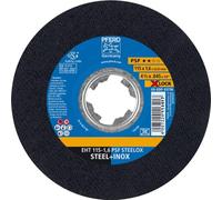 PFERD - Disco de corte (115 mm, X-LOCK, PSF STEELOX - para cambio de herramientas rápido y cómodo, 61730124