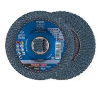 PFERD Disco de láminas Polifan Curve, 10 unidades, 125 mm x 11 mm, Z40, X-LOCK (22,23 mm), SGP STEELOX, 67689053 - para un mecanizado preciso de costuras de empalme