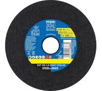 PFERD Discos de corte, 50 unidades, EHT 125 x 1,0 x 22,23 mm, línea recta Start STEELOX | 69198290 - para acero, acero inoxidable (INOX)