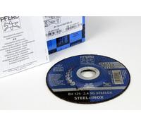 PFERD EH 125-2,4 SG STEELOX Disco Corte 125x2,4 mm Acero/Inox 25 Unidades
