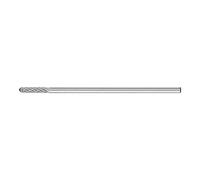 Pferd Fresa Metal Duro Cilíndrica Redonda Mango Largo Wrc (3 x 13 x 75 millimeters), Mango 3 x 62 millimeters, dentado: 3 Plus, para Puntos de Difícil Acceso