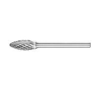 Pferd Fresa Metal Duro Forma Llama B (6 x 13 x 43 millimeters), Mango 3 millimeters, dentado: 3 Plus, para Aplicaciones Universales