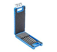 Pferd Juego de 5 Limas de Aguja de Diamante de Diferentes Formas Df4205 D91, Longitud 140 millimeters, Grano Diamante D 91, en Estuche de Plástico